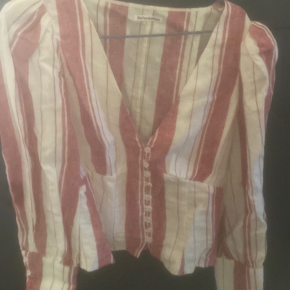 Reformation linen top